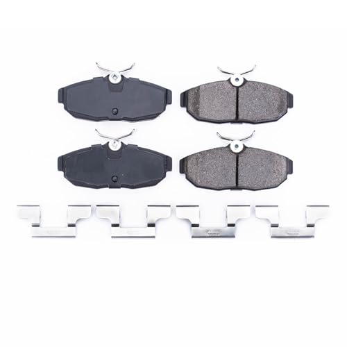 Image of PowerStop Rear Brake Pads for Ford Mustang 2005-11 - Z17 Ceramic Brake Pads with Installation Hardware, 17-1082