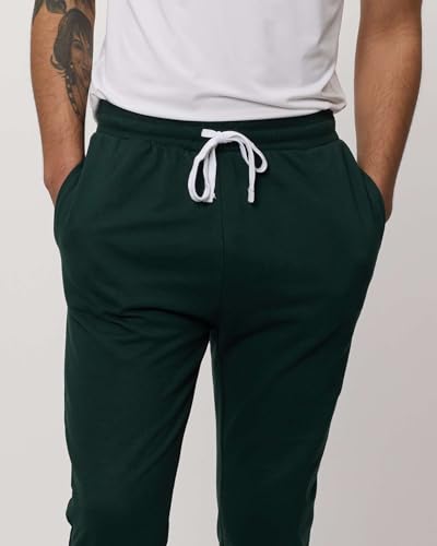 Real Essentials 3 Pack: Men's French Terry Fleece Active Casual Jogger Sweatpants with Pockets (Available in Big & Tall)4