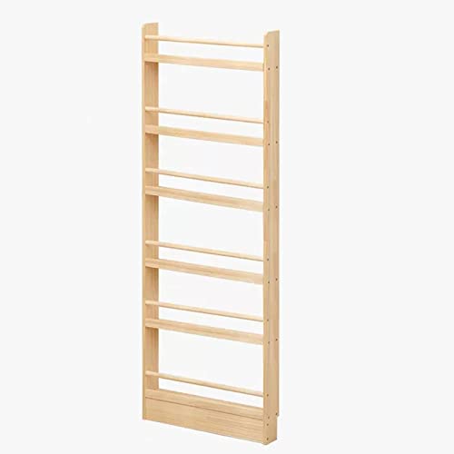 Revistero de madera de 70x177 cm para organizar libros y revistas en la esquina del hogar
