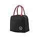 unycos - Bolsa Térmica Porta Alimentos - Bolsa Térmica para Comida - Bolsa de Almuerzo Térmica Impermeable - Polifuncional | Ligera - Portátil - Isotérmica (Negro)
