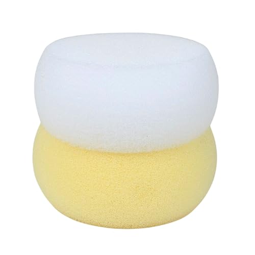 Junior Joy - Esponja de baño para bebé, suave y suave para recién nacidos y bebés mayores, paquete de 2, perfecta para pieles sensibles
