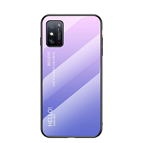 Hülle® Gradient Color Anti-Scratches Glass Case Compatible for Huawei Honor X10 Max 5G (2)