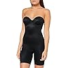 SPANX Suit Your Fancy Strapless Cupped Mid-Thigh Bodysuit Very Black LG