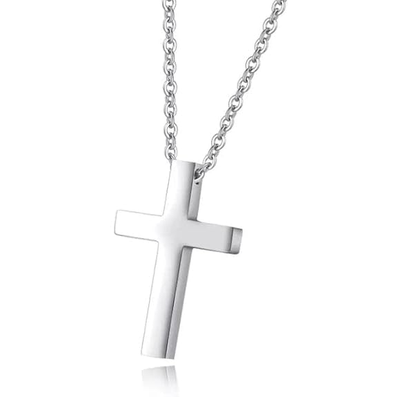 Cross Pendant Necklace for Men and woman (unisex) Stainless Steel Titanium Necklace (Pack Of 1)-image-9