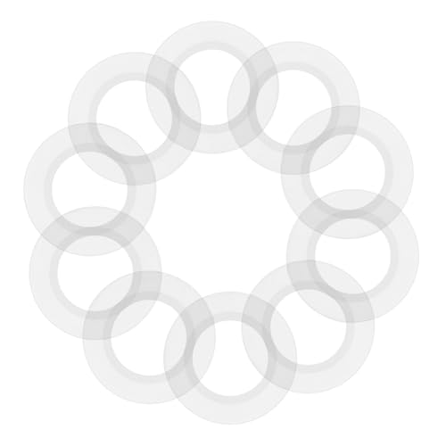 KOCKSHION 10個 シリコーン製耐久シールリング 洗面台プッシュ式排水栓用 精密フィット 防変形 耐摩耗 浴槽 キッチンシンク対応