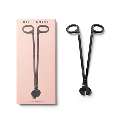 Boy Smells Wick Trimmer | Keep Candle Wick Neatly Trimmed Before Each Burn | Matte Black Metal Logo Engraved (1 Piece) #TOP1