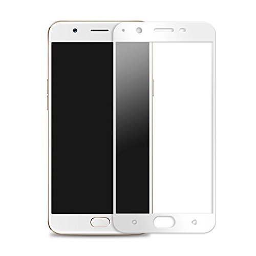 Image of Screen Protector for Oppo F1S / A59 / A59s (White) Tempered Glass Edge-to-Edge 6D Screen Guard With Installation Kit