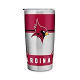 Picture of Rico Industries NCAA St. John Fisher Cardinals Standard 20oz Stainless Steel Tumbler with Lid - Great For Coffee, Tea, Water or Cocktails