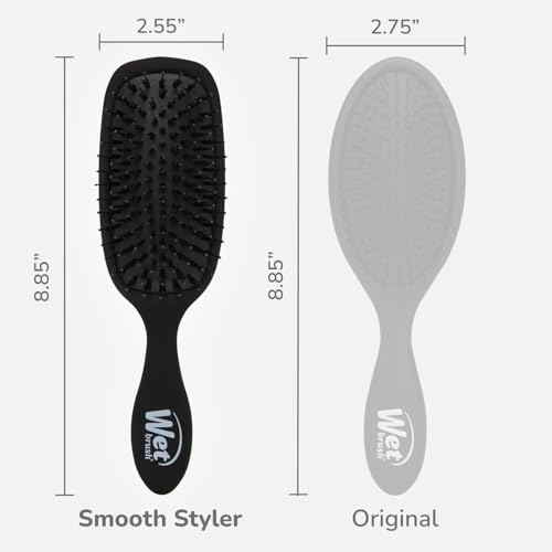 Wet Brush Smooth Styler Hair Brush, Black Frost, Exclusive Ultra-soft IntelliFlex Bristles, Synthetic Boar Bristles, Shiny And Smooth, For All Hair Types, For Women, Men, Wet And Dry image 5