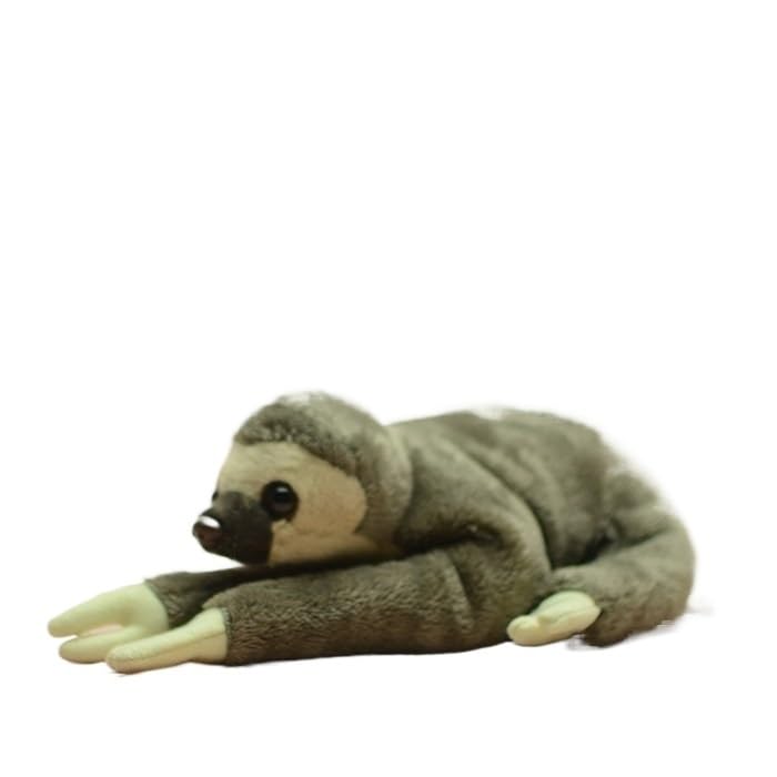 Poupée paresseux à trois doigts en peluche super doux aux finitions haut de gamme