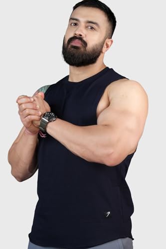 Image of FUAARK Men's Cotton Sleeveless Tank Tops Gym Vest for Mens