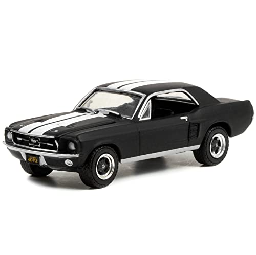 1967 Coupe Matt Black con Rayas Blancas Modelo Diecast 1:64 miniatura 2