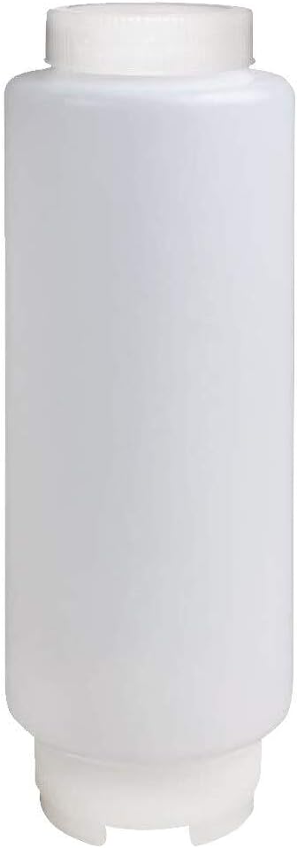 FIFO Food Grade Leak Proof LDPE Sauce Squeeze Bottle, 450ml, White