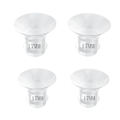 Flange Insert 17mm, Compatible with NaNaLazy/TSRETE/Bellababy/Lansinoh/momcozy S9/S12/S9pro/S12pro,Wearable Breast Pump Shields/Flanges，Milk Collector 24mm Universal (17mm)
