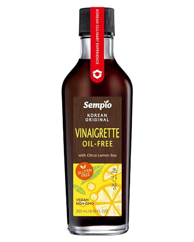 Vinagreta sin Aceite Sempio con Limón Cítrico de Soja (250ml) - Aderezo Versátil y Picante para Ensaladas, Mojar y Más Auténtica Salsa Coreana Vegana, No Transgénica, Reducida en Sal