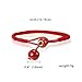 Zittop Men Women Lucky Ceramic Bead Red String Bracelet Hand Braided Bangle Durable and Useful