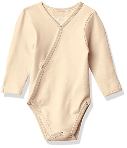 Image of L'ovedbaby unisex-baby Organic Cotton Baby Kimono Bodysuit