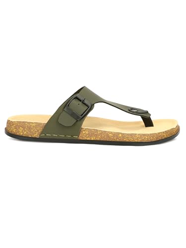 Image of Men V-Shape Thong Slippers | Casual Flip-Flops | Slippers for Men | Lightweight Rubber Sandals | Comfortable Anti-Slip Footwear