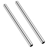 3/8 Inch (9.5mm) OD Round Metal Pipe, 304 Stainless Steel Tubing, 12' Length Weldable Industrial Straight...