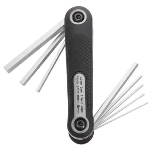 POPETPOP 折りたたみ式六角レンチ 高硬で変形防止 コンパクト軽量設計 や自転車修理に 家用工具