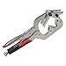 10 Inch C Clamp Welding Pipe Clamp,Pliers Chrome Vanadium Steel Rotary Jaw Vice Grip Tool For Securing Round And Square Tubes Wooden Posts