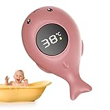 Termo de bañera para bebé, termómetros de agua LED digital, termómetros de agua de temperatura segura con recordatorio de colores