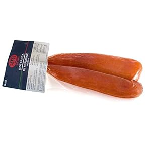 Mullet Bottarga Su Tianu Sardu 80/90g – Handgemaakt in Sardinië, Italië – Gezouten en gedroogde mul eieren – Mediterrane kaviaar – Sardijnse ambachtelijke productie gecertificeerd als Kosher