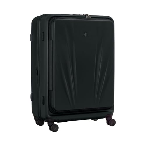 Wenger Skyon Large Maleta De Carcasa Rígida Con 4 Ruedas, Trolley, Grande, 103 120 L, Cierre De Seguridad, Mujer, Hombre, Viajes, Vacaciones, Negro, 653566