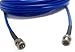 Custom Cable Connection 10 Foot HD-SDI 3G RG6 BNC to BNC Video Coaxial Cable (75 Ohm) Blue 4.5Ghz - Made in The USA - (108301-10BLU)