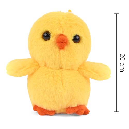 Image of Mirada Hanging Duck Soft Plush Toy | Yellow Stuffed Animal Keychain for Kids, Boys & Girls | Cute Mini Soft Toys, Stuffed Animals, Funny Toy, Gift Item, Bag Charm, Keyring, Return Gifts | 12cm