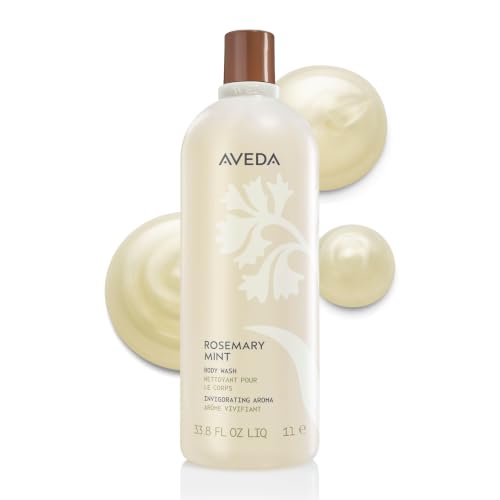Aveda Rosemary Mint Hand & Body Wash | Liquid Hand Soap and Body Wash | with Invigorating Aroma of Certified Organic Peppermint & Rosemary 33.8 Fl Oz