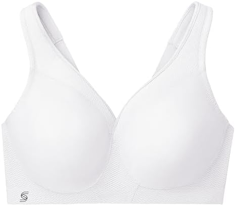 Glamorise Women's Full-Figure Sports Bra, White, 44DD - 3