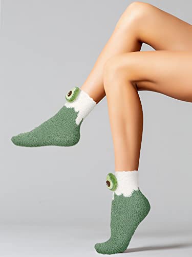 Image of Benefeet Sox Womens Fuzzy Socks Girls Cute Slipper Sock Funny Fluffy Winter Warm Soft Cozy Plush Indoor Sleep Sock