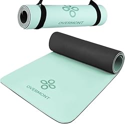 Esterillas De Yoga Profesionales Overmont Esterilla Yoga Mat Antideslizante Profesional,TPE ecologico,8MM Extra Gruesa Esterilla Yoga Plegable con Correa de Transporte para Gimnasia Pilates Fitness,183 x 61cm (Verde)