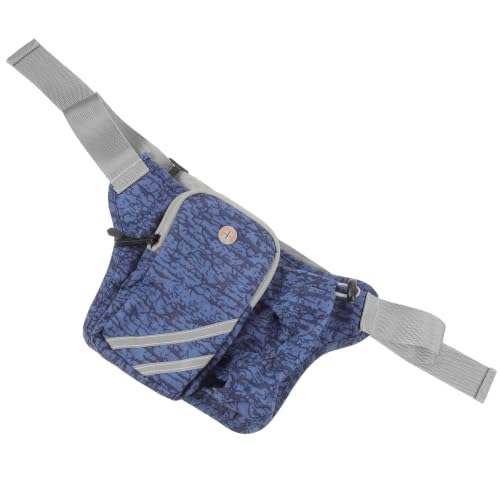 Riñonera con portabotellas minkissy de nylon resistente y cinturón ajustable para senderismo