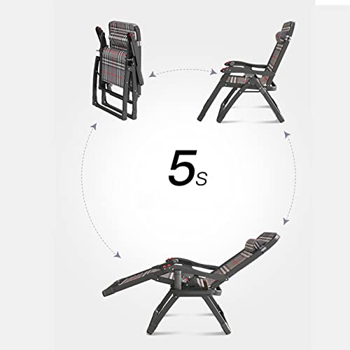 Chaise longue de patio réglable avec structure renforcée