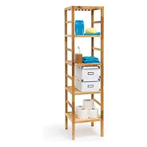 Étagère Relaxdays en bois de noyer Cover