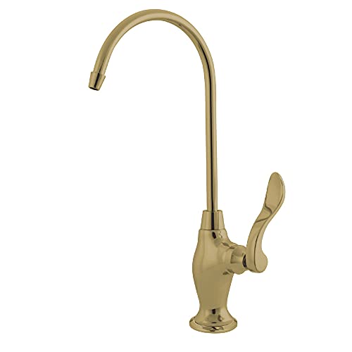 Black Friday - 60% OFF Kingston Brass Gourmetier KS3192NFL Nuwave French Single Handle Water Filtration Faucet, Polished Brass