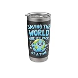 Saving The World One Ice Pack At A Time Stainless Steel Insulated Tumbler