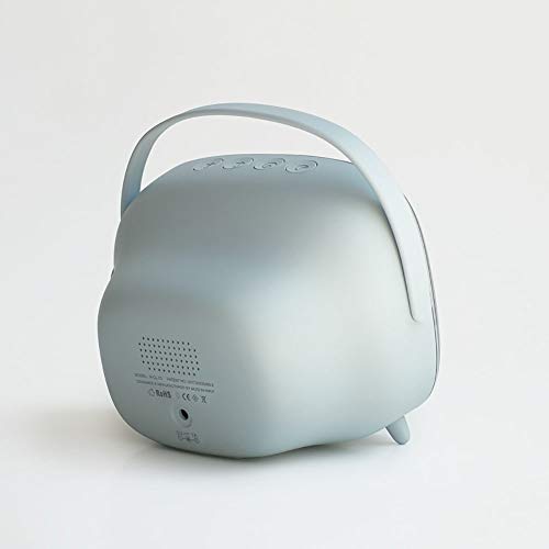 Retro TV multi-funzione a LED Lampada da tavolo, sveglia è una luce sveglia, luce notturna portatile, USB di ricarica con l'interruttore Alarm Clock luce di notte (Color : Red) - Image 3