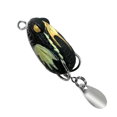 ZEPFJHE Cebos De Ranas PVC Simuladas para Pesca Agua Dulce 3.2g 3 Cm Señores Natación Realistas Señuelos