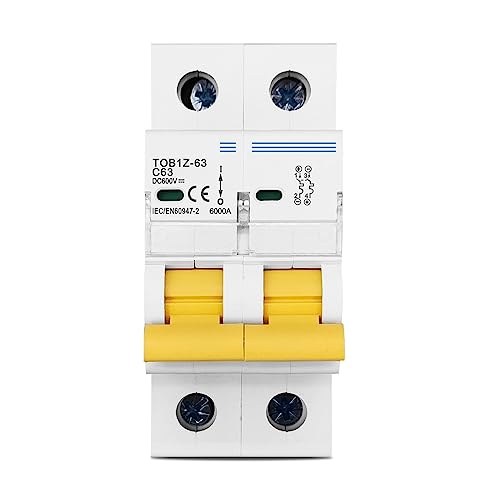 Disjoncteur MCB 2P DC 600V pour sécuriser l'électricité de votre maison autonome