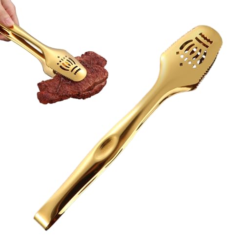 Pinces de Cuisine - Pinces Alimentaires En Acier Inoxydable | Alimentaires - Pour le service de restaurant la grillade la friture les pâtes la salade le dressage le gâteau le barbecue le buffet