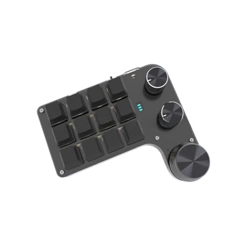 �}�N���L�[�{�[�h �Ў�L�[�{�[�h ��]�m�u�t�� �v���O���}�u�� Bluetooth/�L���ڑ� ���̌��� ��]�m�u�t�� ����Q�[�~���O �J�X�^���\�ȃL�[ �Ў� ���^ (�yBlue tooth�A�b�v�O���[�h��RGB���C�g�t���z�u���b�N12�L�[+3�m�u)