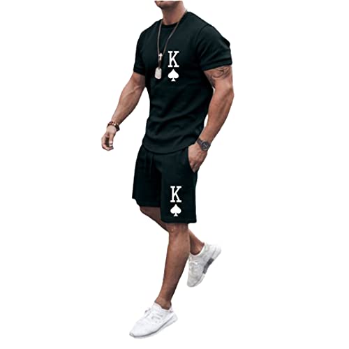 Ensemble t-shirt court homme léger et confortable taille XL