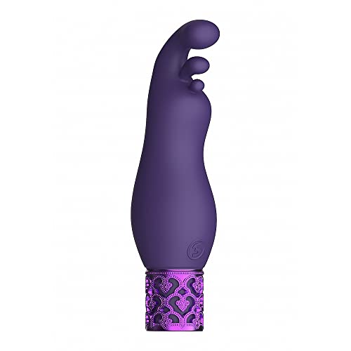 SHOTS ROY013PUR Exquisite - Vibrateur de Luxe - Rechargeable - Plaisir Illimité - Matériaux de Qualité Médicale en Silicone - 12 x 3,6 cm - Violet