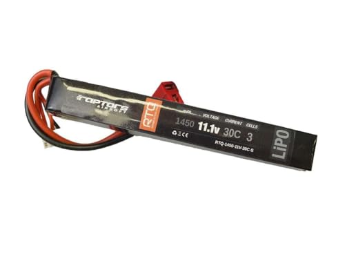 Raptors Airsoft 11.1V 1450mAh Airsoft Battery Dean-Style T Plug 30C Lipo Rechargeable 3S Lipo for Airsoft Model Guns