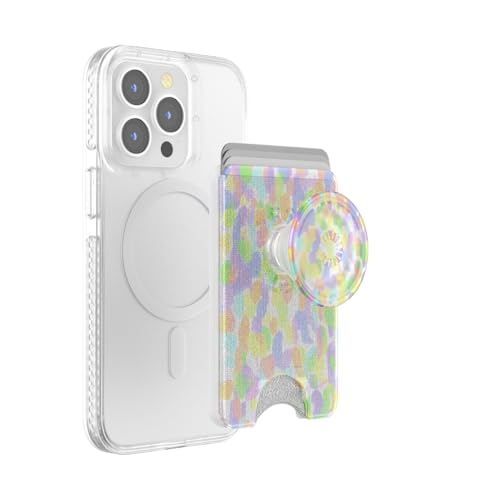PopSockets Phone Wallet for Ma... Grip, Rainbow - Rainbow Glass