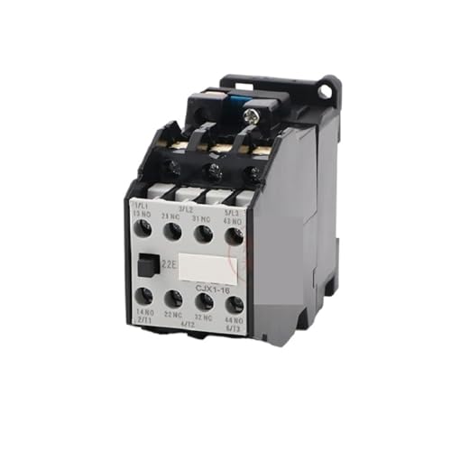 Contactor de CA monofásico CJX1-16/22 de 16A con bobina de 110V para control eléctrico