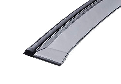 Wellvisors Window Visors Wind Deflectors Compatible With Volvo 2010-2017 Xc60 With Black Trim Rain Guards 3-847Vo001 #TOP5
